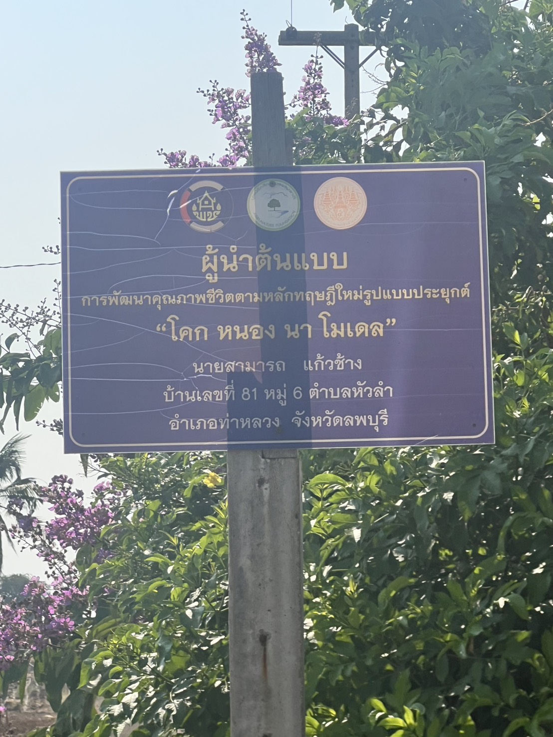 สำนักงานพัฒนาชุมชนอำเภอท่าหลวง ลงพื้นที่ตรวจเยี่ยม แปลง โคก หนอง นา โมเดล เลขที่ 81 หมู่ที่6 ตำบลหัวลำ  อำเภอท่าหลวง จังหวัดลพบุรี