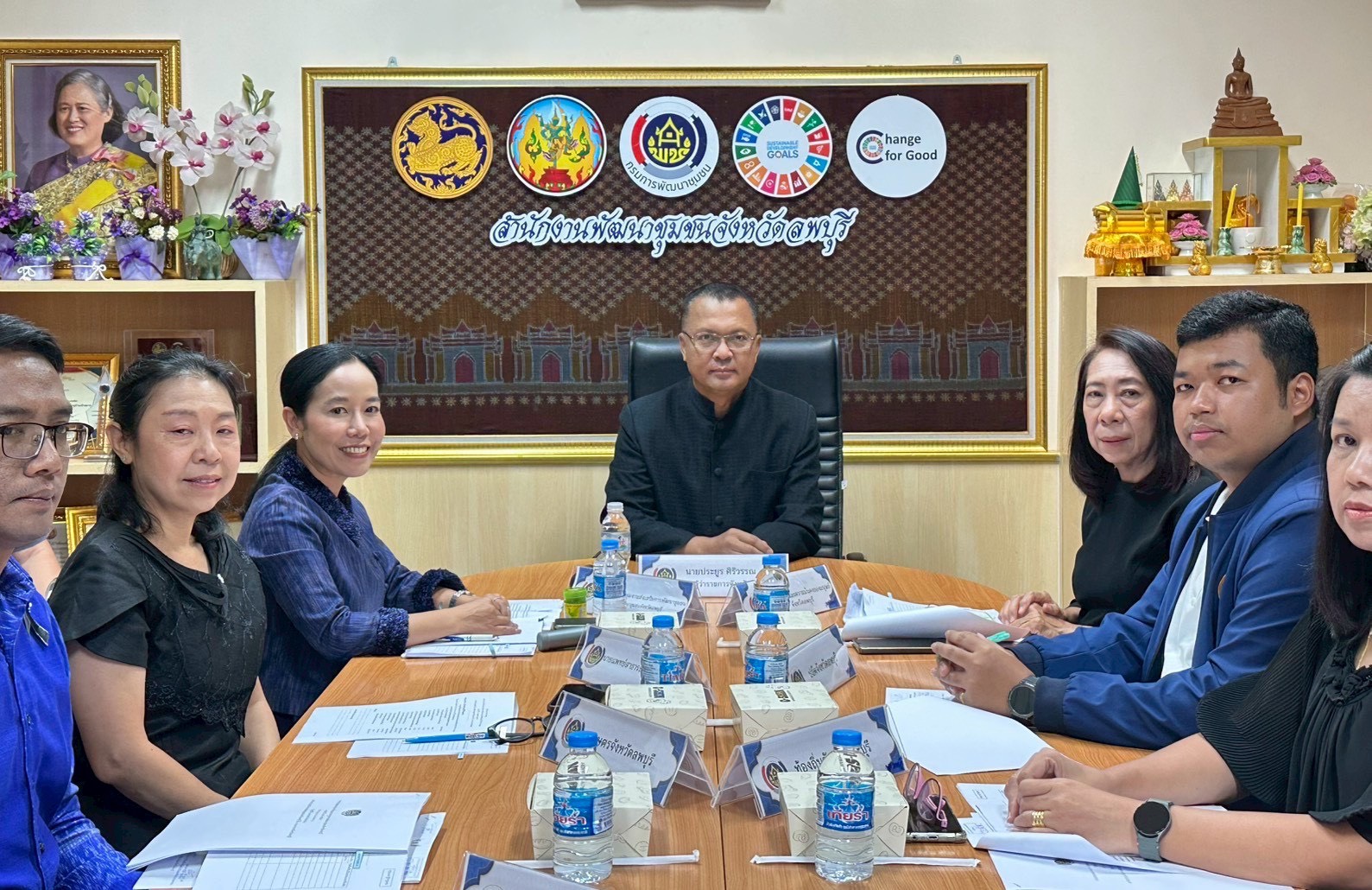 อำเภอท่าหลวง โดยสำนักงานพัฒนาชุมชนอำเภอท่าหลวง เข้าร่วม การประชุมคณะกรรมการรับรองมาตรฐานการพัฒนาชุมชนจังหวัดลพบุรี ประจำปี พ.ศ. 2569 ครั้งที่ 1/2569